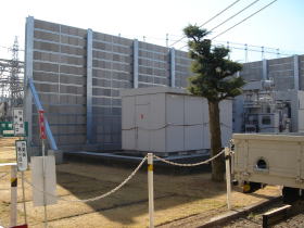 発電機の防音壁施工例-1